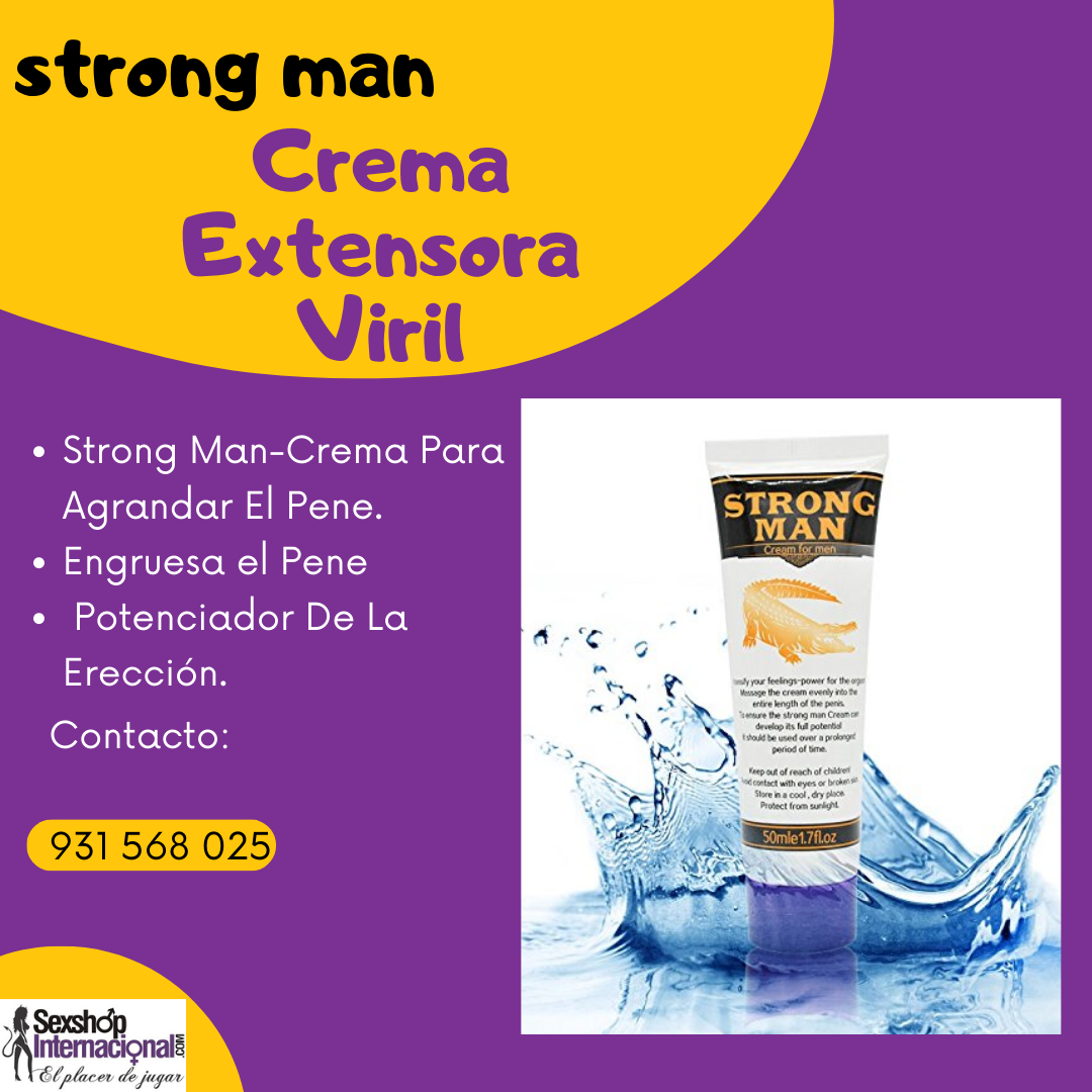 STROGMAN CREMA AGRANDAR PENE POTENCIA LA ERECCIÓN SEXSHOP